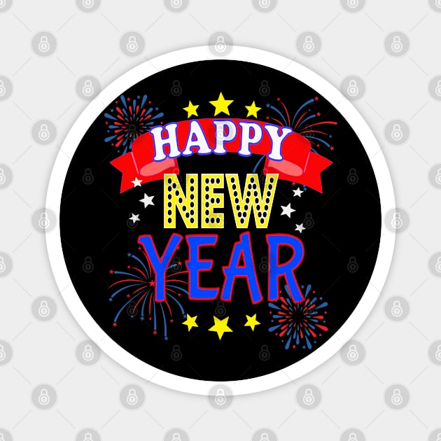 Happy New Year Magnet by JPDesigns